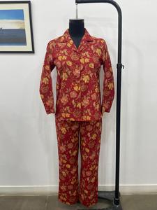 Conjunto de pijama de pantalla rosa para mujer, conjunto de pijama de algodón para mujer, conjunto de pijama de algodón para mujer - Product Image 3