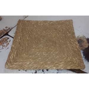 Elegante Mantel Individual Cuadrado Tejido a Mano, Natural, para Comedor, Estilo Rústico Ecológico, Mantel Individual de Diseño - Product Image 4