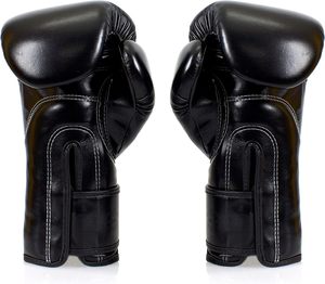 Gants de boxe d'entraînement de haute qualité en cuir synthétique Muay Thai Kickboxing MMA Équipement d'entraînement de sparring - Product Image 5