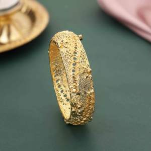 Wholesale Forming 14K 18K 24K <b>Gold</b> <b>Plated</b> Kada <b>Bangle</b>, Luxury Kada <b>Bangle</b>, Fashion Bracelets & <b>Bangle</b>, Brass <b>Gold</b> Filled Jewelry - Product Image 2