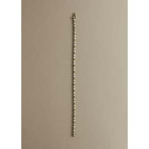 Vintage 10K Two Tone X Link Tennis Bracelet Elegant Diamond Bracelets & <b>Bangles</b> - Product Image 1