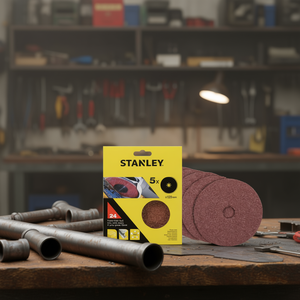 แผ่นขัดไฟเบอร์สแตนลีย์ขนาด 125 มม. สำหรับเครื่องเจียร - Product Image 3