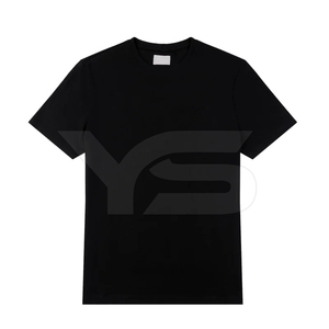 Camiseta informal de algodón orgánico 100% para hombre, 220 gramos, patrón sólido, serigrafía, Jersey teñido liso en blanco, no tejido - Product Image 1