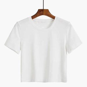 T-shirts en coton décontractés surdimensionnés en tissu imprimé avec un design graphique T-shirts pour femmes confortables et tendance Hauts d'été - Product Image 3