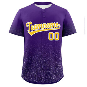Maillot de baseball en tissu doux et durable pour tous les jours Maillot de baseball de style uniforme d'équipe professionnelle - Product Image 1