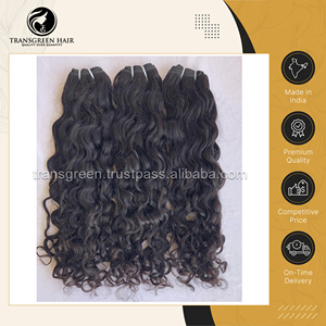 Extensiones de cabello humano malasio virgen rizado natural alineado con cutícula hecho en La India para mujeres de mayorista genuino - Product Image 3