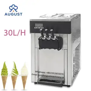 Mesin es krim lembut atasan lantai Agustus/mesin es krim