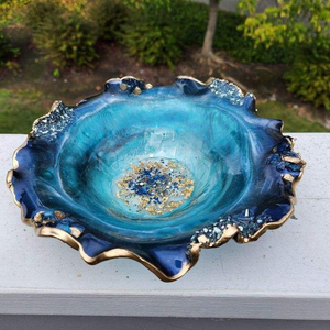<b>Top</b> Class Food-Grade <b>Resin</b> Serving Bowl Perfect for Salad Fruits & Snacks Handmade High Quality <b>Resin</b> Salad Bowl by tradebit - Product Image 2