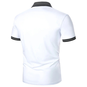 High Quality <b>Men's</b> Custom Design Solid Pattern T-<b>Shirt</b> 100% Cotton Canvas Quick Dry Lightweight <b>Short</b> <b>Sleeve</b> <b>Men</b> Golf Polo <b>Shirt</b> - Product Image 2