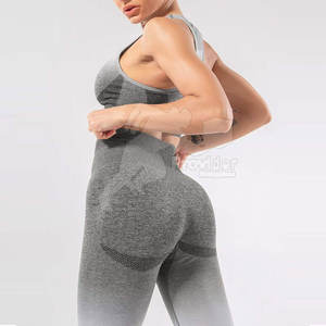 ชุดโยคะสำหรับผู้หญิงชุดโยคะแบบออกแบบโลโก้ได้ตามต้องการดีไซน์ใหม่น้ำหนักเบาชุดโยคะสำหรับผู้หญิงแบบระบายอากาศได้ - Product Image 6