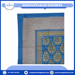 Personalized Jacquard Cotton <b>Tablecloth</b> Hand Block Printed Embroidered 180x340cm Premium Quality Home & Hotel Use Sale - Product Image 4