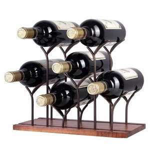 Iron Wire <b>Wine</b> <b>Rack</b> Custom Bottle for Drinking Holder Silver Plated Handmade <b>Wine</b> Geometrical <b>Racks</b> - Product Image 4