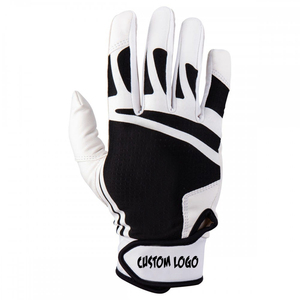 Guantes de bateo de béisbol de cuero dividido Premium de calidad Bruce Bolt Guantes antideslizantes con diseño de logotipo personalizado - Product Image 1