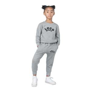 ชุดวอร์มและชุดจ็อกเกอร์ผ้าฝ้ายสำหรับเด็กเสื้อผ้าลำลองปรับแต่งได้สำหรับฤดูหนาว - Product Image 1