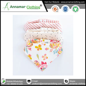 100% Cotton <b>Baby</b> Bib Bandana Bibs Wholesale Adjustable Washable <b>Baby</b> Feeding Bibs Custom Manufacturers - Product Image 2