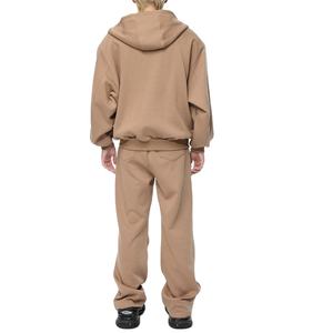 Custom Top Quality Men's Zipper <b>Hoodie</b> Tracksuits <b>Oversized</b> Drop Shoulder Baggy Style Long Sleeve 100% Cotton <b>Fleece</b> Casual Wear - Product Image 2