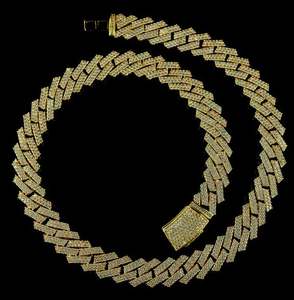 VVS1 Moissanite Miami Cuban Link VVS Moissanite Chain IGI Certified Unisex Compromiso Hip Hop Jewelry - Product Image 2