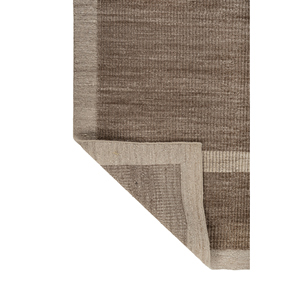 Aprezo Beige <b>Brown</b> Hand Knotted <b>Wool</b> Rugs Ar-1005 Striped Abstract Rectangle Puzzle for Home for Living Hallway Entryway - Product Image 5