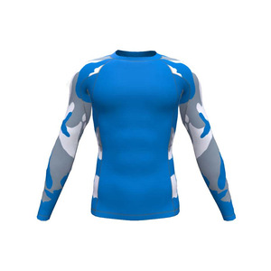 Camisa de compresión sublimada personalizada con manga completa Rashguard con logotipo personalizado al por mayor - Product Image 3