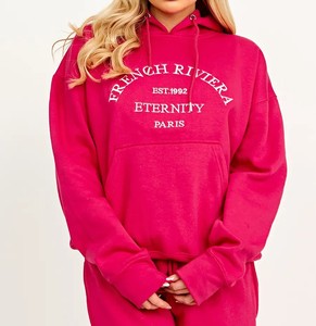 Women's Custom Solid Pattern Sweatsuit Jogger <b>Sets</b> Wholesale Cheap Price Casual Style Clothing Tracksuits for Women - Product Image 2