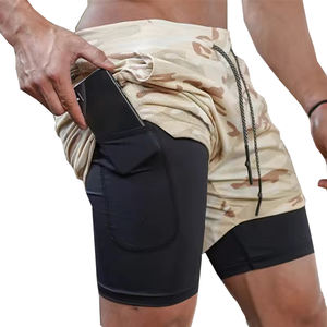 Shorts de sport décontractés personnalisés avec logo pour hommes, été, séchage rapide, imperméables, course à pied, plage, entraînement, athlétiques - Product Image 1