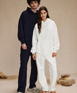 Automne hiver femmes 2 pièces sweat décontracté ensemble chaud polaire survêtement brodé capuche Jogging pantalon solide motif tenues - Product Image 3