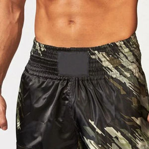 Shorts d'arts martiaux mixtes unisexes de haute qualité, design personnalisé, fabrication sur mesure, logo frontal, spandex/polyester, séchage rapide, respirant - Product Image 5