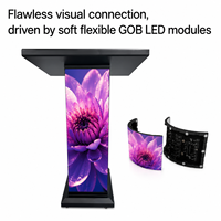 Pantalla LED a Todo Color HD sin Costuras, Señalización Digital, Control por Aplicación Inteligente para Publicidad Personalizada y Presentaciones en Podio