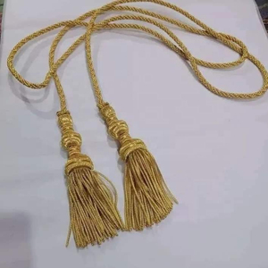 Nudo de espada con flecos de lingotes de alta calidad para uniformes y flecos de graduación, suministros de decoración - Product Image 3