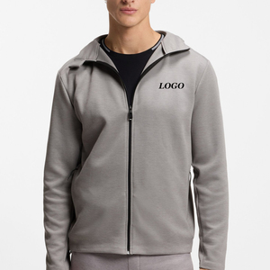 Sudadera con Capucha Transpirable para Hombre con Cierre de Cremallera, Estilo Informal, 2026, Material de Poliéster/Algodón de Alta Calidad, Color Sólido, Precio al por Mayor - Product Image 1