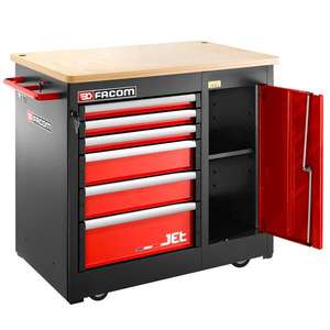 Banco de Trabajo Móvil Resistente Facom con 6 Cajones (Vacíos) Armarios para Herramientas - Product Image 2