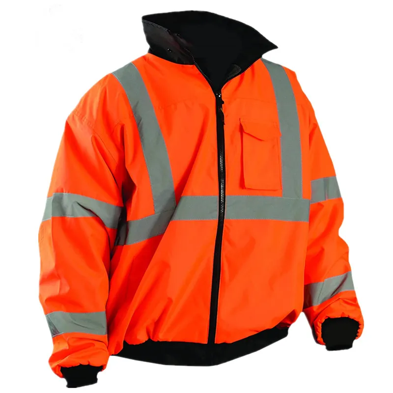 Günstige gute Qualität reflektierende Sicherheitsweste Kleidung professionelle starke Stärke hochschützende Outdoor-Arbeiterjacken