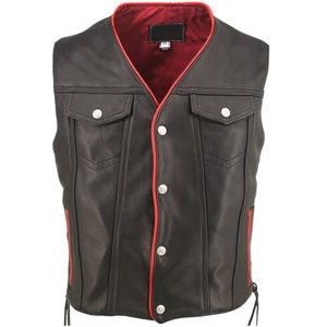 Low MOQ Genuine Leather Vest Vintage Back Gentleman <b>Waistcoat</b> Real Leather Cowhide <b>Casual</b> Sleeveless Vest - Product Image 6