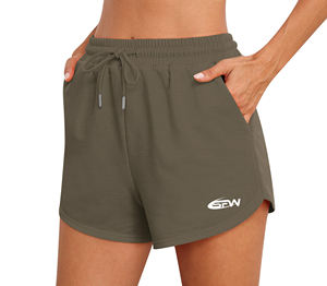 Short pour femme Short léger respirant tissé à enfiler pour femme avec poches latérales pour un usage quotidien décontracté - Product Image 6