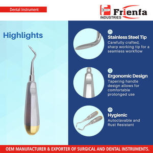 Elevador Angular para Extracción de Raíces Dentales Izquierdo/Derecho, Herramienta Quirúrgica Manual de Acero Inoxidable para Extracción Precisa de Puntas de Raíz - Product Image 4