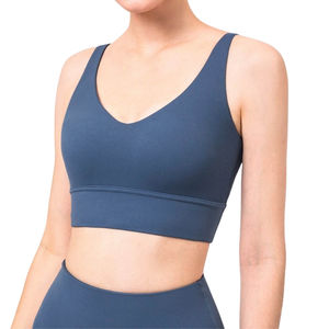 Sujetador deportivo elástico de cuatro vías sólido de alta calidad para adultos Sujetadores deportivos de talla grande Fitness - Product Image 1