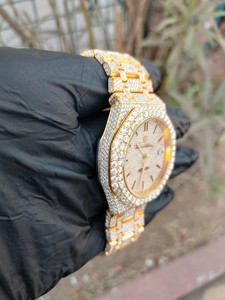 Reloj Mecánico Automático de Acero Inoxidable con Moissanita, Zafiro de Hielo, Grafito y Turmalina, con Diamantes de Laboratorio - Product Image 5