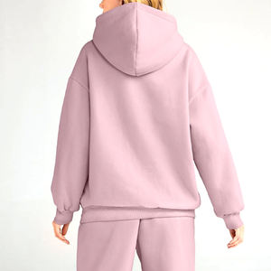 Precio asequible Durable Cómodo Regular Fit Señoras Sudadera con capucha Manga larga Mujer Sudadera con capucha en color sólido - Product Image 2