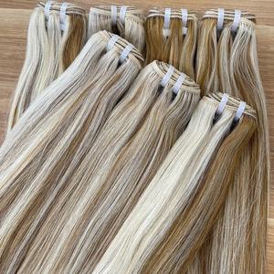 Extensiones de Cabello Humano Liso Color Piano, Gran Oferta de hasta 20%, Extensiones de Cabello Humano Listas para Enviar - Product Image 2