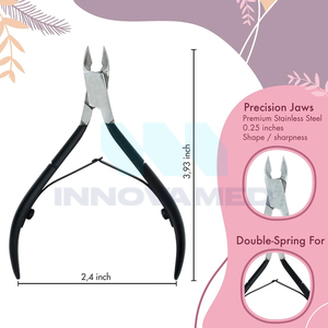 Coupe-cuticules incurvé en acier inoxydable de haute qualité, best-seller, ouverture large, prise en main confortable, design durable, option de logo personnalisé - Product Image 4