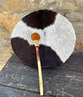 Eco-Friendly Natural Hide Shamanic Drums - Handmade Percussion Instrument for Spiritual Practices and Sound Journeys 20inches