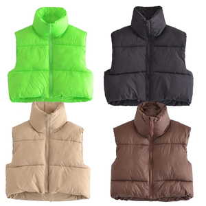 OEM venta al por mayor personalizado calle Puffer Gilet manga menos puffer nueva moda de moda último diseño Puffer chaqueta - Product Image 3