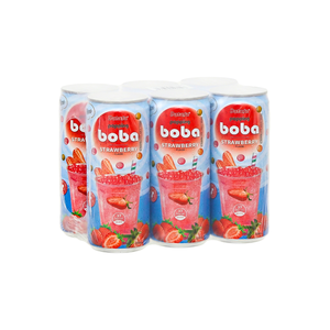 Boisson gazeuse à bulles de tapioca de 320 ml avec saveur de fraise, faible teneur en sucre, faible teneur en matières grasses, marque privée OEM - Product Image 4