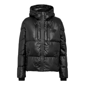 Dernière veste matelassée noire personnalisée pour femme avec capuche amovible, manches longues, fermeture éclair, pour l'hiver - Product Image 5