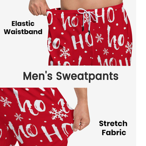 Pantalon de survêtement de Noël coupe décontractée pour hommes Pantalon de survêtement de Noël en polyester pour des vacances d'hiver confortables - Product Image 5