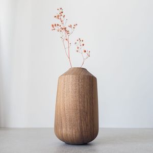 Vase en bois classique adapté aux fleurs de jardin, pots durables pour la décoration intérieure et extérieure, adaptés à toutes les saisons - Product Image 2