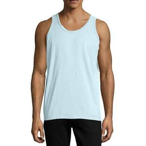 Débardeur en coton respirant pour homme, tricoté, col rond, style rue haute, vêtements de gym et de fitness, débardeur de musculation de grande taille - Product Image 1