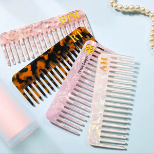 หวีเรซิ่นมืออาชีพสำหรับช่างตัดผม ใช้สำหรับจัดแต่งทรงผมในร้านเสริมสวย วัสดุเรซิ่นคุณภาพสูง - Product Image 1