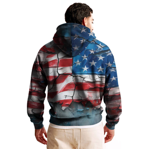 ใหม่2025เสื้อมีฮู้ดสำหรับผู้ชายสไตล์ฮาราจูกุเสื้อมีฮู้ดพิมพ์ลายธงสหรัฐอเมริกาเสื้อสเวตเชิ้ตมีฮู้ด Y2k แนวสตรีทแฟชั่นอิสระ - Product Image 2