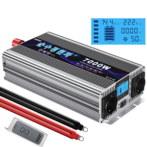 Inversor HOULI de Onda Sinusoidal Pura de 7000W, 12V/24V/48V/220V para Autos, Camping y Uso de Emergencia (Envío desde Almacén Español) - Product Image 2